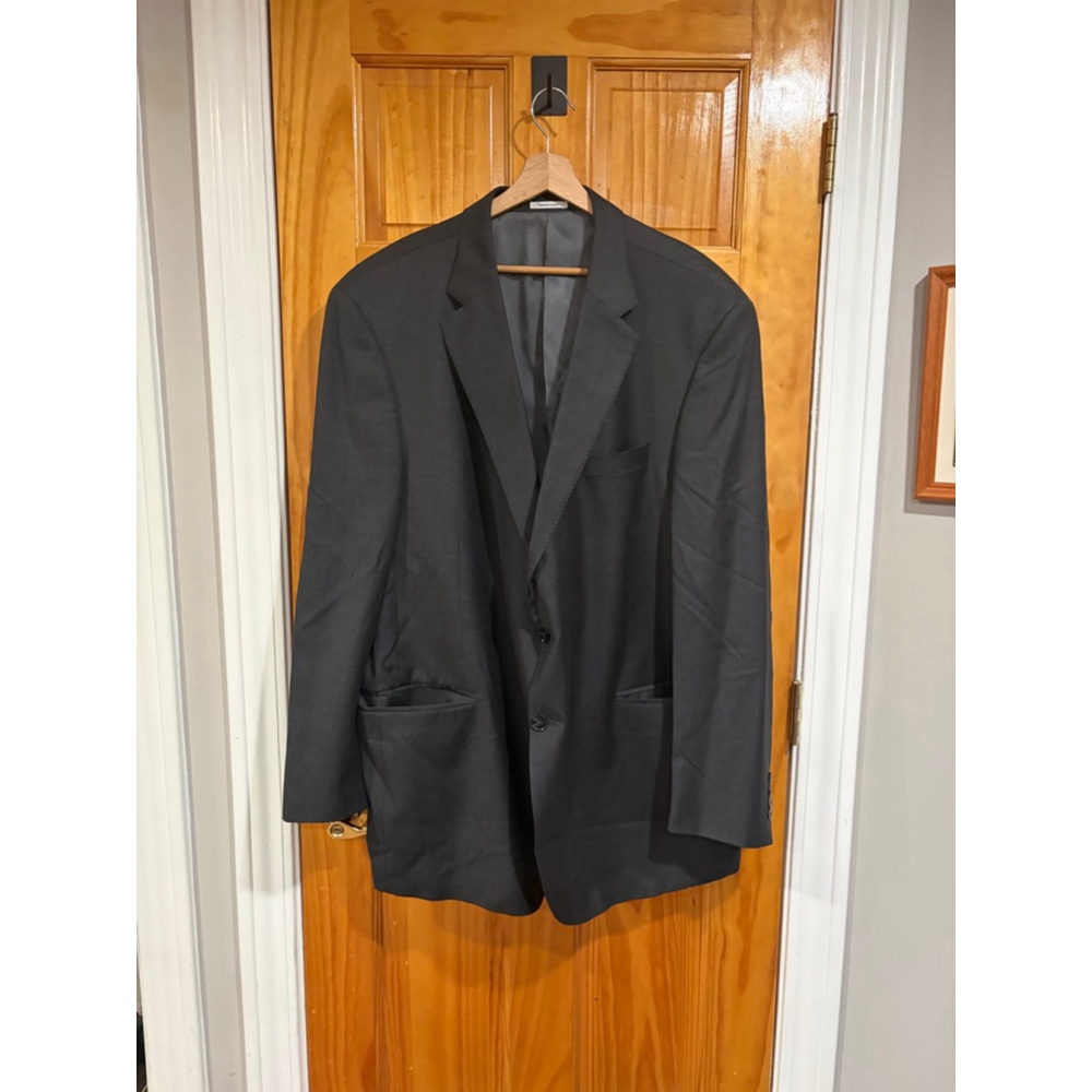 Peter Millar Grey Two Button Blazer Sport Coat Made In Canada Mens